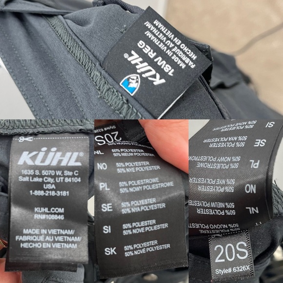 KUHL Women's Freeflex Roll-Up Cargo Pants Koal size 18W - Picture 10 of 10